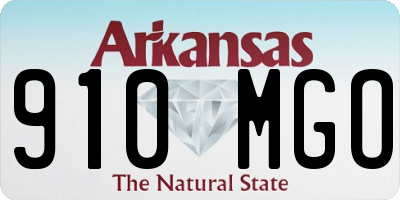 AR license plate 910MGO