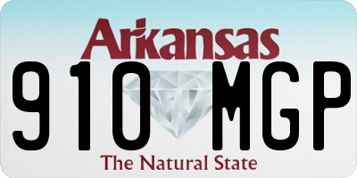 AR license plate 910MGP