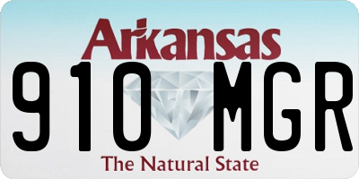 AR license plate 910MGR