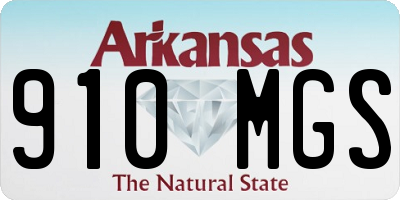 AR license plate 910MGS