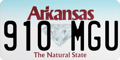 AR license plate 910MGU