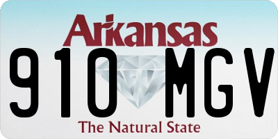 AR license plate 910MGV