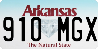 AR license plate 910MGX
