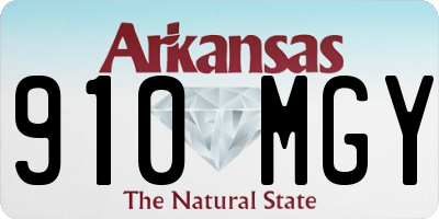 AR license plate 910MGY
