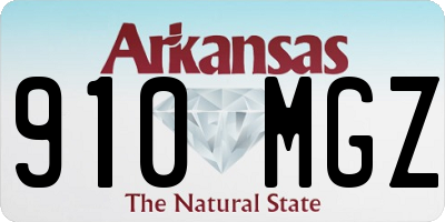 AR license plate 910MGZ
