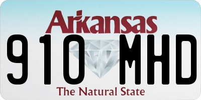 AR license plate 910MHD