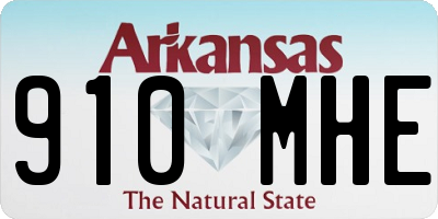 AR license plate 910MHE