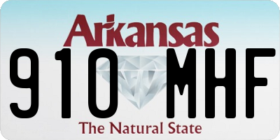 AR license plate 910MHF