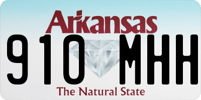 AR license plate 910MHH