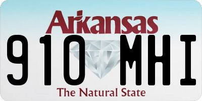 AR license plate 910MHI