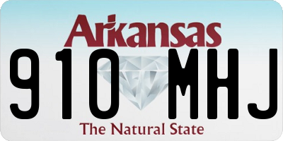 AR license plate 910MHJ