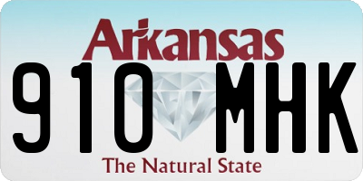 AR license plate 910MHK