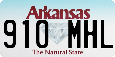 AR license plate 910MHL
