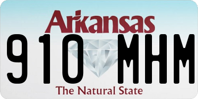 AR license plate 910MHM