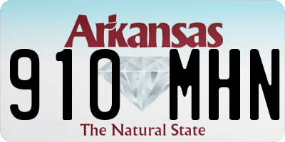 AR license plate 910MHN