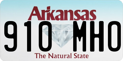 AR license plate 910MHO