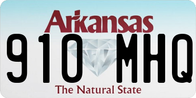 AR license plate 910MHQ