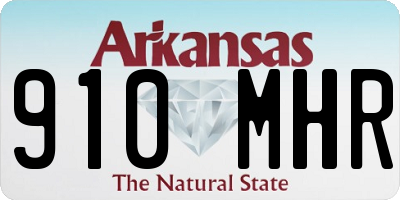 AR license plate 910MHR