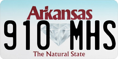 AR license plate 910MHS