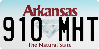 AR license plate 910MHT