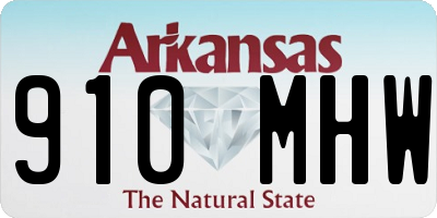 AR license plate 910MHW