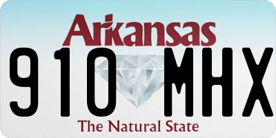 AR license plate 910MHX