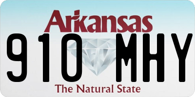 AR license plate 910MHY
