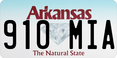 AR license plate 910MIA