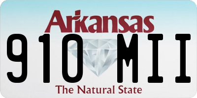 AR license plate 910MII
