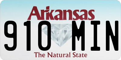 AR license plate 910MIN