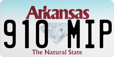 AR license plate 910MIP