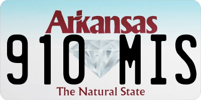 AR license plate 910MIS