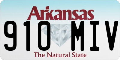AR license plate 910MIV