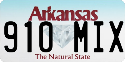 AR license plate 910MIX