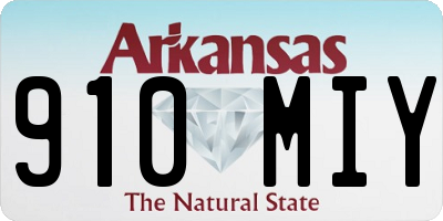 AR license plate 910MIY