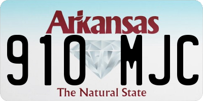 AR license plate 910MJC