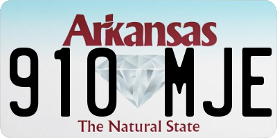 AR license plate 910MJE