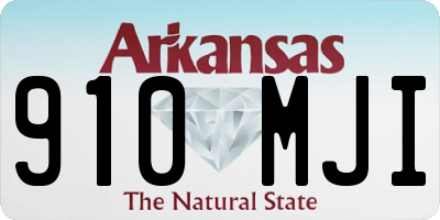 AR license plate 910MJI