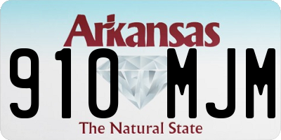 AR license plate 910MJM