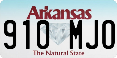 AR license plate 910MJO