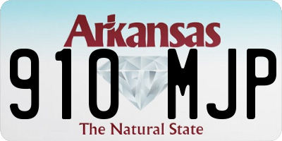 AR license plate 910MJP