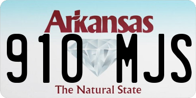 AR license plate 910MJS