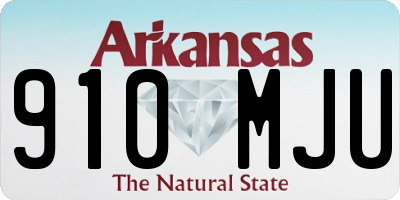 AR license plate 910MJU