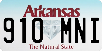 AR license plate 910MNI