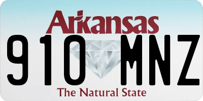 AR license plate 910MNZ