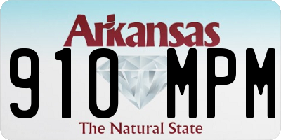 AR license plate 910MPM