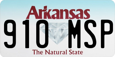 AR license plate 910MSP