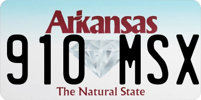 AR license plate 910MSX