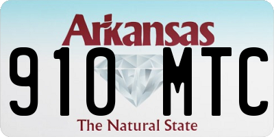 AR license plate 910MTC