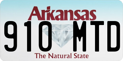 AR license plate 910MTD
